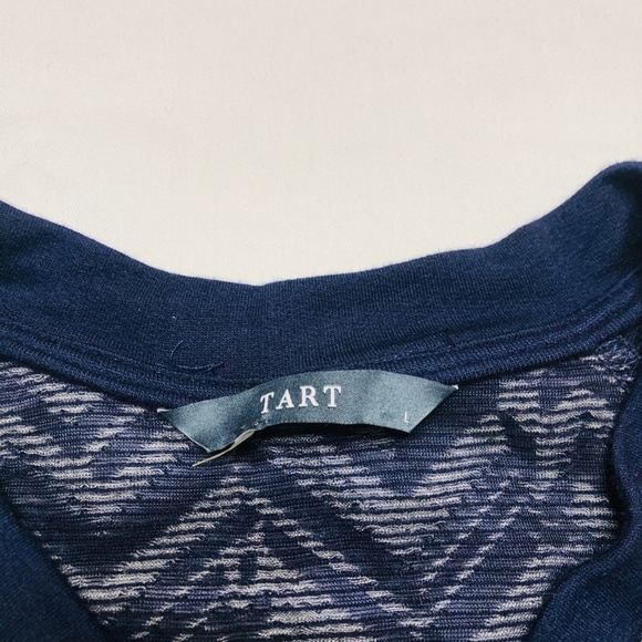 NWT Bomber Cardigan Zip Up sweater Tart Navy - Picture 3 of 8